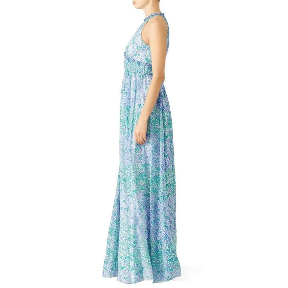Shoshanna Printed Esther Maxi Dress 4 - Picture 2 of 8
